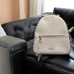 Coach Cream Backpack